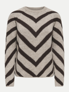 Only Strick-Pullover Eliza 185600023-String/Coffee Bean bei Robert Ley