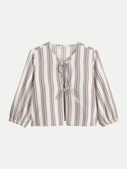 Marc O'Polo DENIM Gestreifte Blusenjacke bei Robert Ley