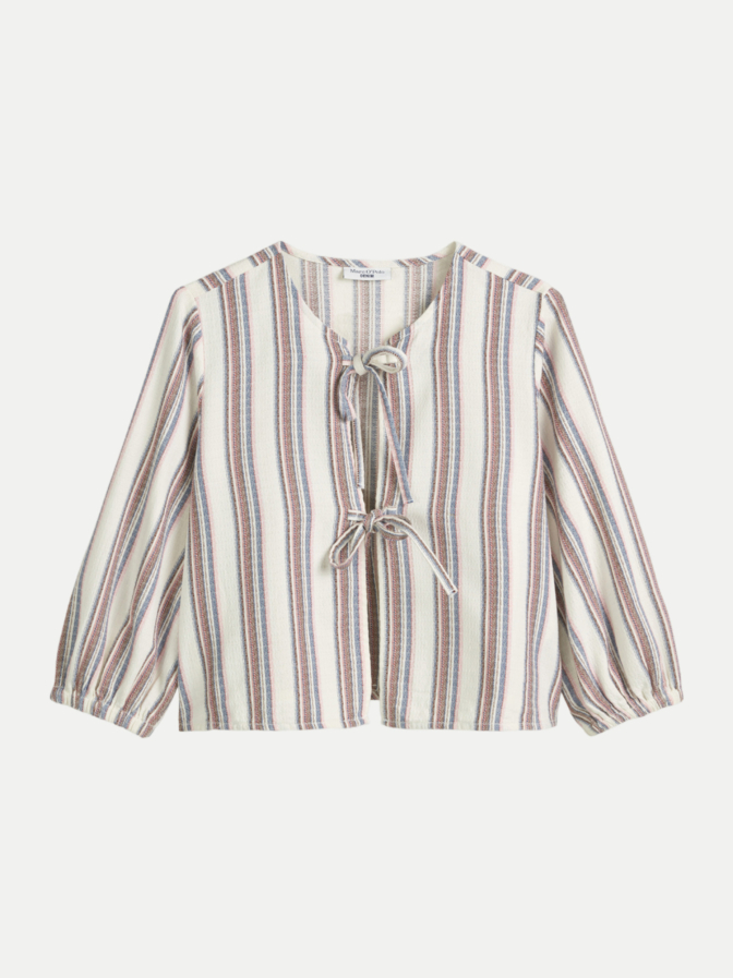 Marc O'Polo DENIM Gestreifte Blusenjacke bei Robert Ley