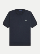 FRED PERRY T-Shirt in Strick-Qualität 608-navy bei Robert Ley