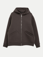 s.Oliver RED LABEL Scuba-Sweatjacke mit Kapuze 8940-BROWN bei Robert Ley