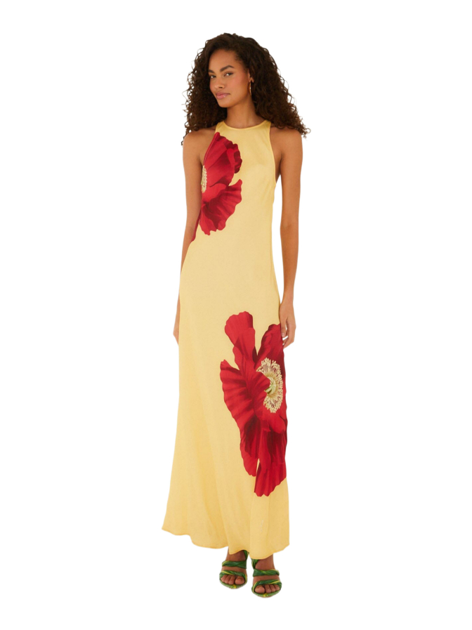 Farm Rio Maxikleid mit Mohnblumen bei Robert Ley