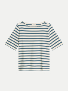 Marc O'Polo Jersey T-Shirt gestreift 4928-Medium Blue_Multi_01 bei Robert Ley