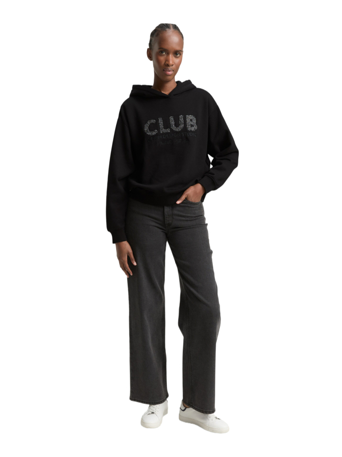 Tom Tailor Denim Oversized Hoodie mit Glitzer-Applikation bei Robert Ley