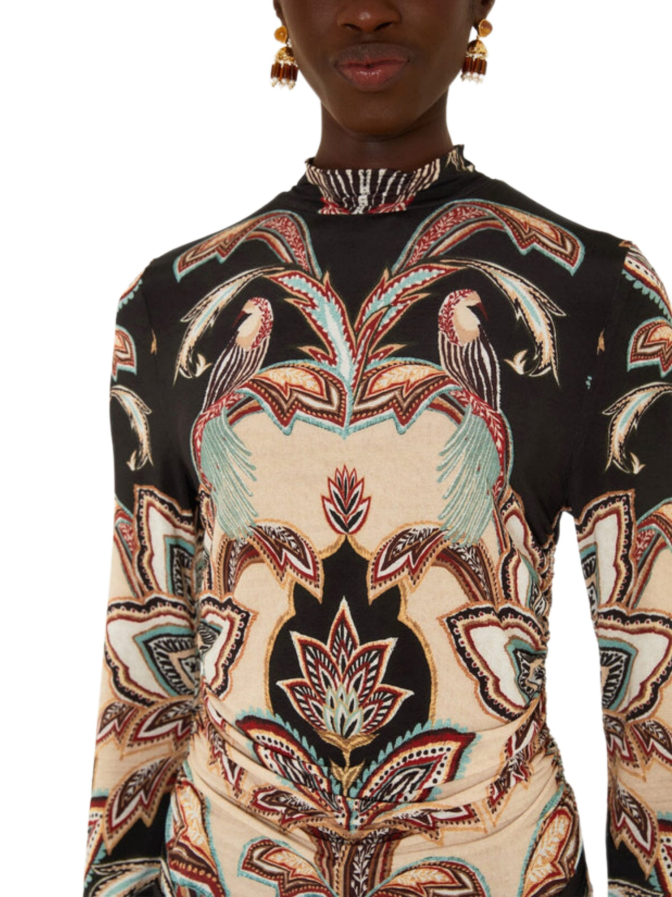 Farm Rio Jerseybluse mit Gobelin-Muster bei Robert Ley