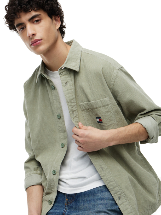 Tommy Jeans Cord Overshirt bei Robert Ley