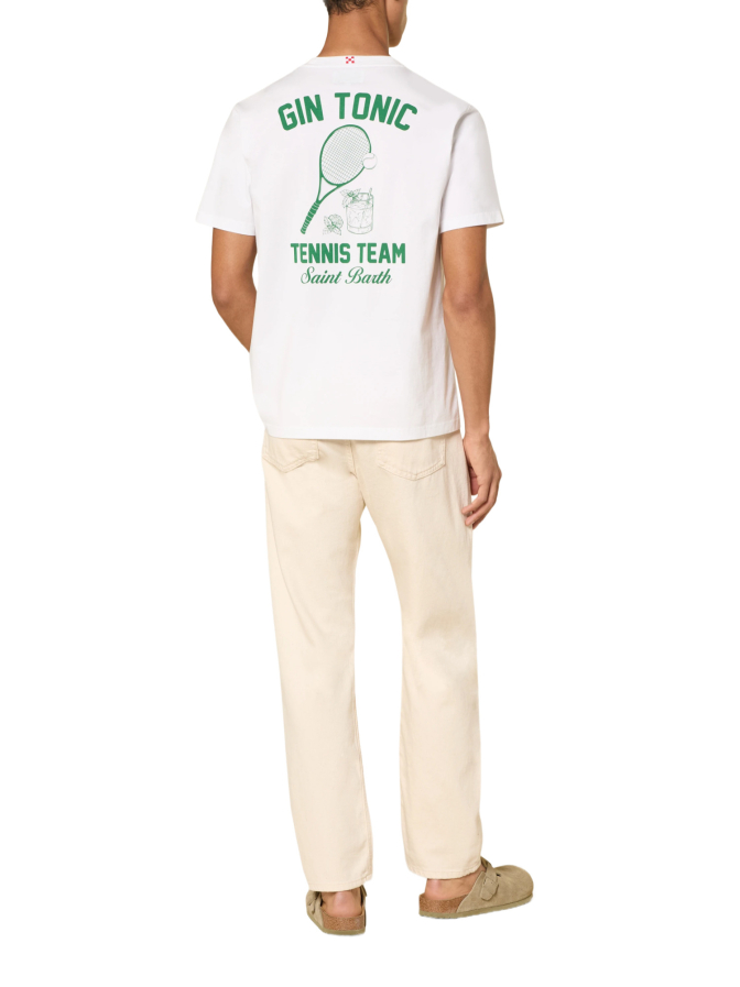 MC2 Saint Barth T-Shirt mit Tennis Backprint bei Robert Ley