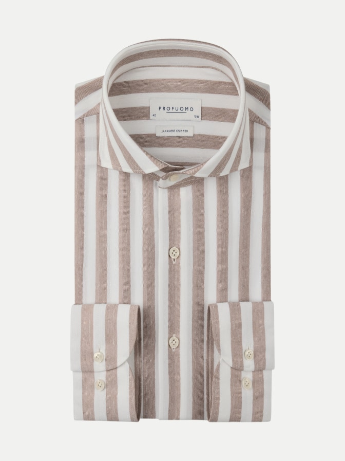 PROFUOMO Slim-Fit Hemd mit Cutaway- Kragen bei Robert Ley