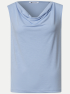 Street One Top mit Wasserfall-Ausschnitt 17501-cashmere blue bei Robert Ley