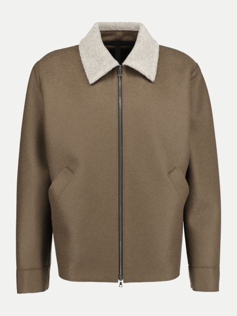Harris Wharf London kurze Wolljacke mit Zip bei Robert Ley