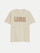 s.Oliver RED LABEL T-Shirt mit Frontprint 81D6-BROWN bei Robert Ley