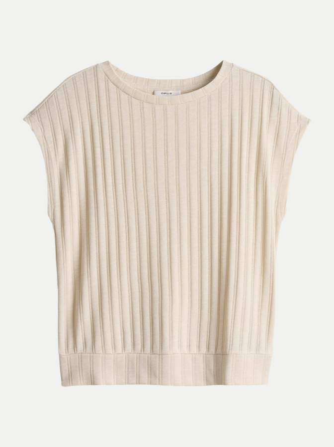 Opus Jerseyshirt Sapino mit Rippenstruktur bei Robert Ley