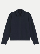 BOSS Orange Sweatshirtjacke mit Logo-Patch 406-Dark Blue bei Robert Ley