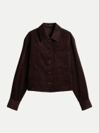 someday Boxy Overshirt Zonja 40047-mahogany bei Robert Ley