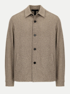 Harris Wharf London Overshirt in Baumwoll-Qualität px11-taupe bei Robert Ley