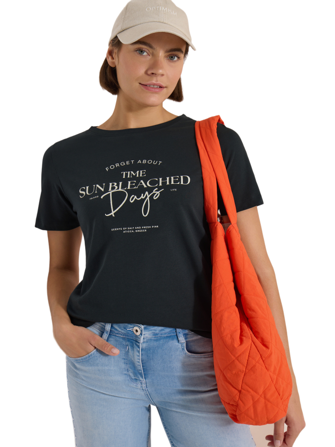 Cecil T-Shirt mit Schriftzug bei Robert Ley
