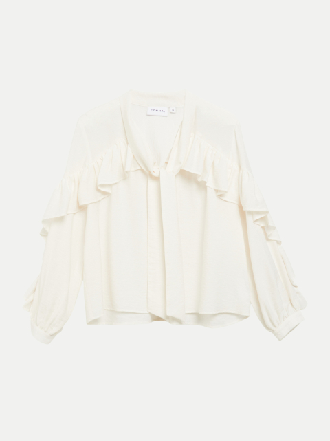 Comma Bluse mit Rüschendetails bei Robert Ley