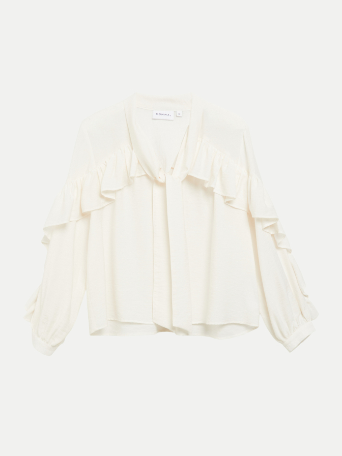 Comma Bluse mit Rüschendetails bei Robert Ley