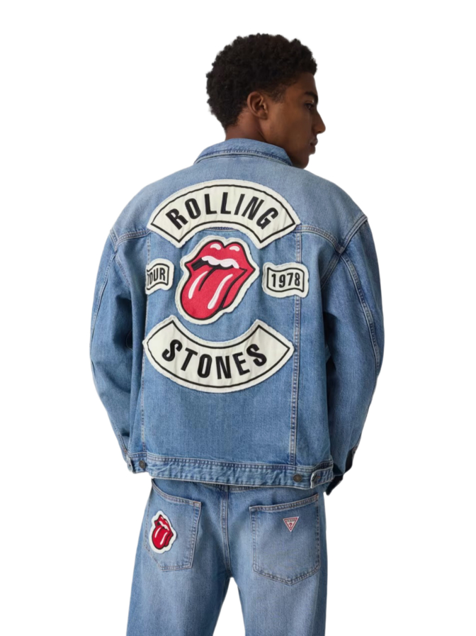 Guess Jeans-Truckerjacke GJ x Rolling Stones bei Robert Ley