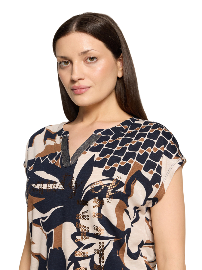 Betty Barclay Kurzarmshirt mit V-Ausschnitt bei Robert Ley