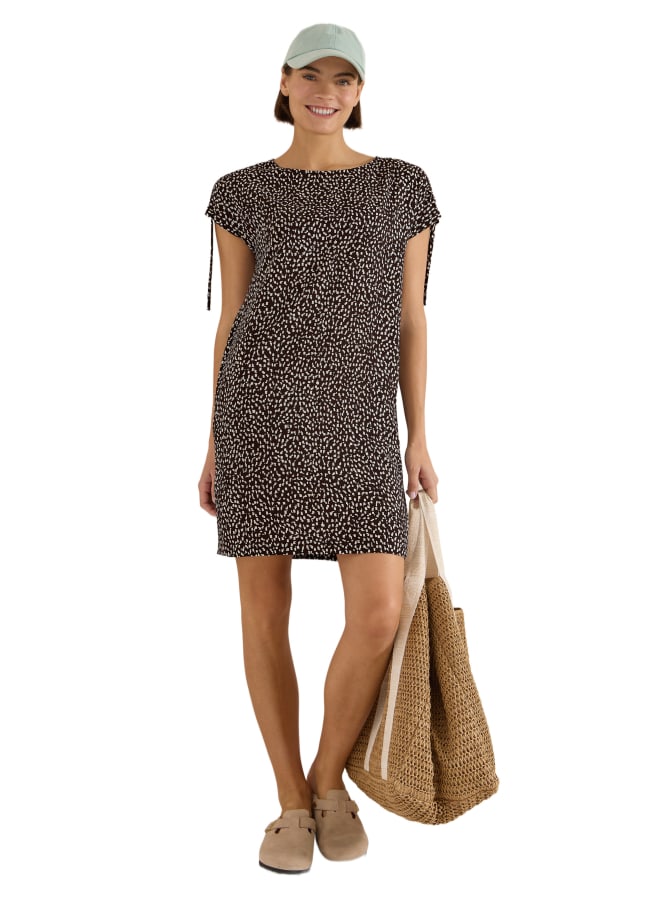 Cecil Knielanges Kleid mit Capsleeves bei Robert Ley