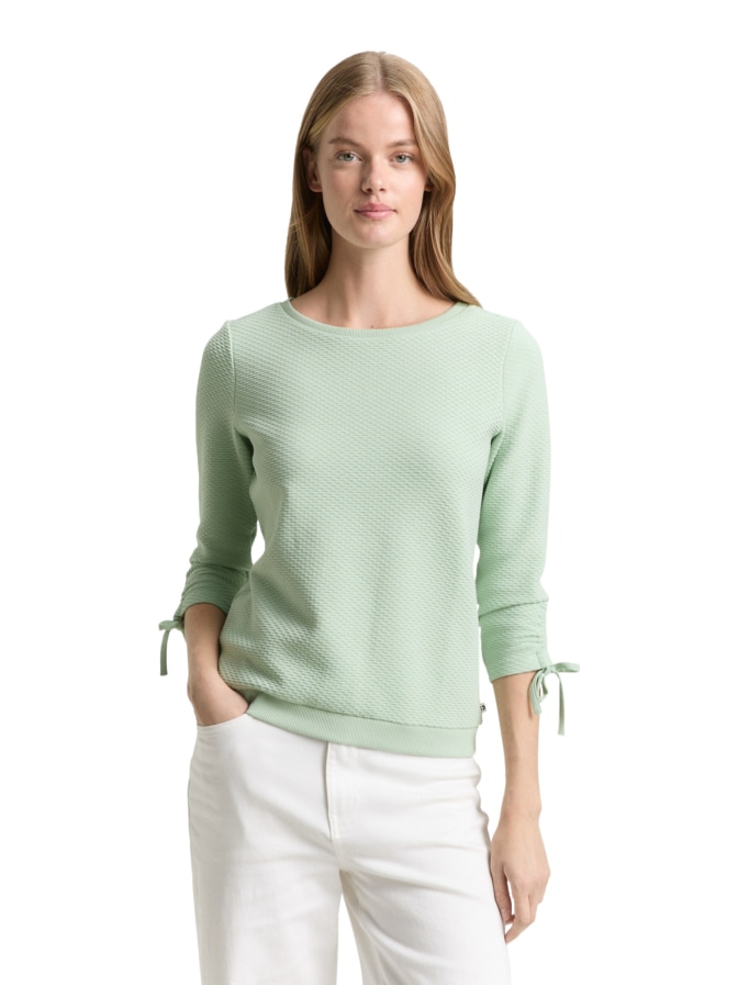 Tom Tailor Denim Sweatshirt mit Raffärmeln bei Robert Ley