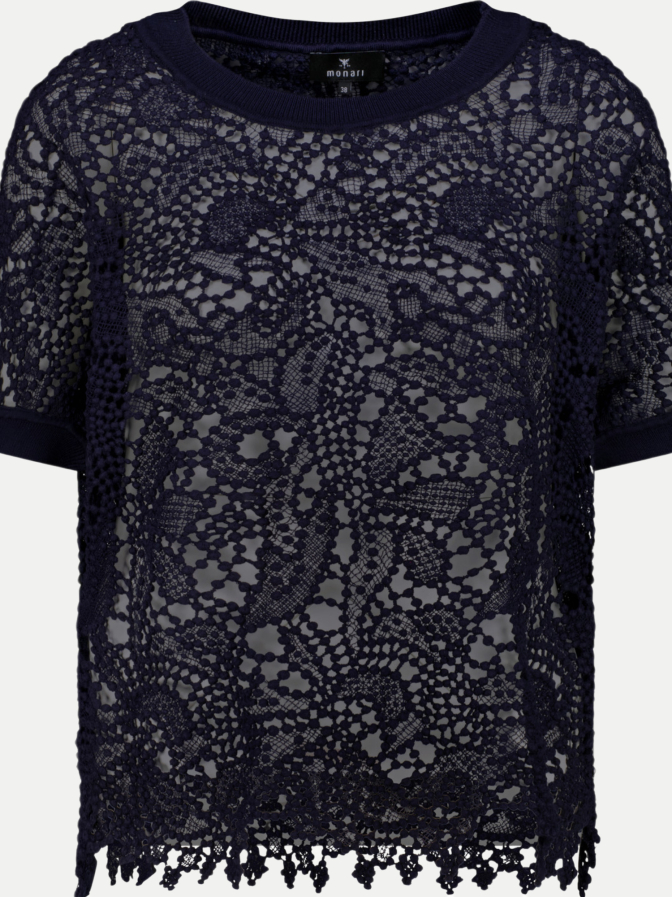 Monari Pullover mit Spitzenmuster bei Robert Ley