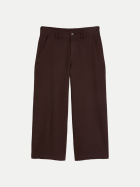Marc O'Polo DENIM Barrel- Fit Hose Gekürzt 6929-Burnt Aubergine bei Robert Ley