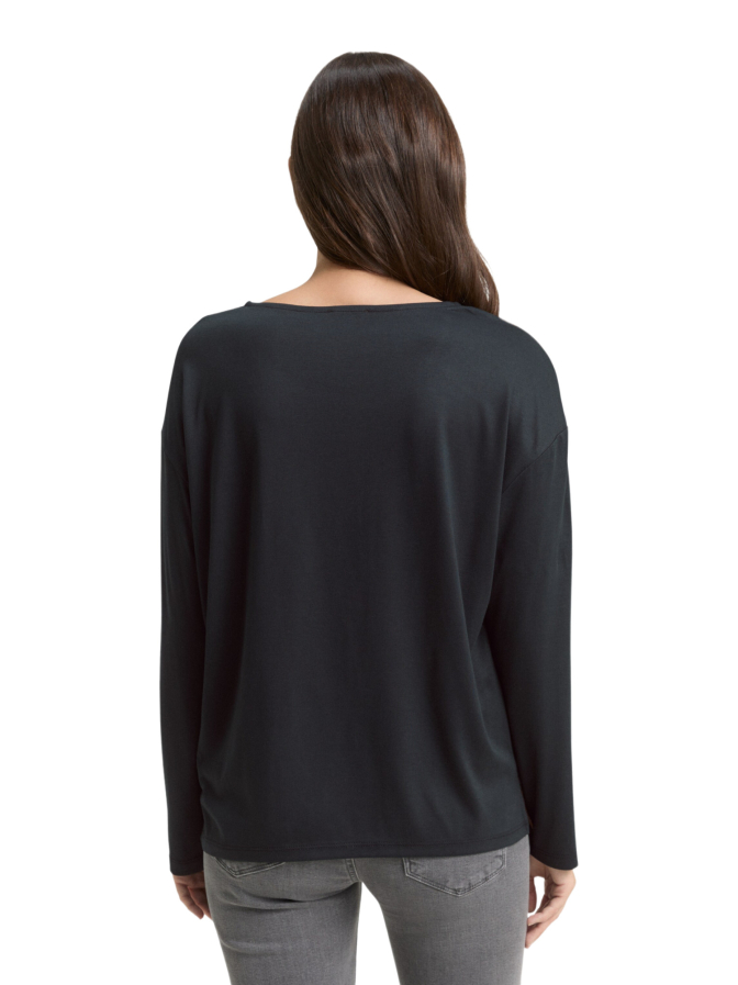 Tom Tailor Casual Langarmshirt mit Leo-Print bei Robert Ley