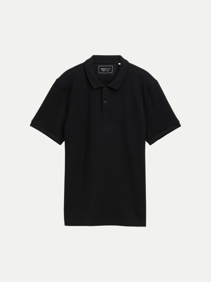 Tom Tailor Denim Poloshirt mit Rippstruktur bei Robert Ley