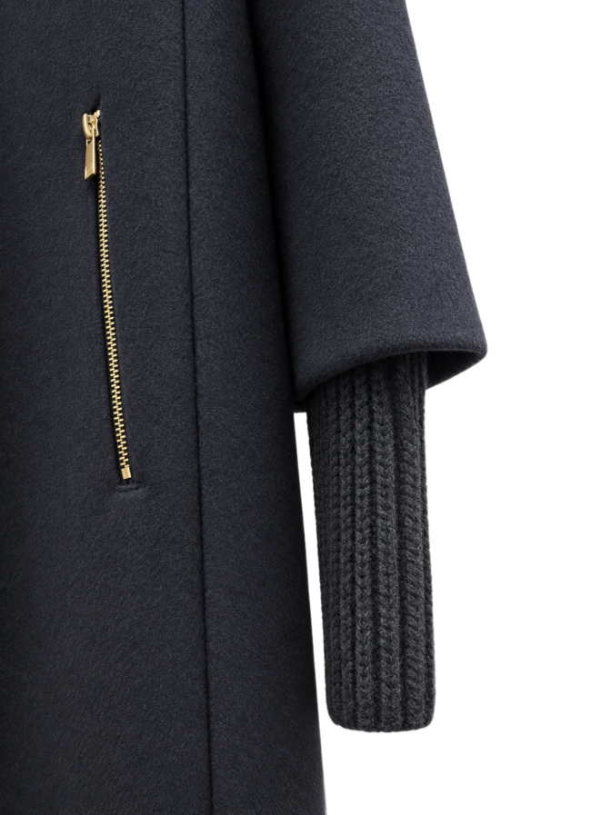 White Label Kurzmantel mit Strickkragen bei Robert Ley