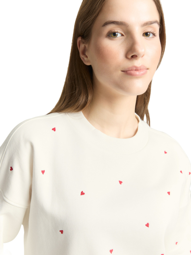 Tom Tailor Denim Sweatshirt mit Stickerei bei Robert Ley