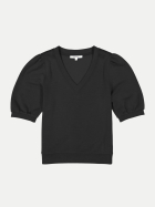Garcia Kurzarm-Sweatshirt mit Ballonärmeln 60-BLACK bei Robert Ley