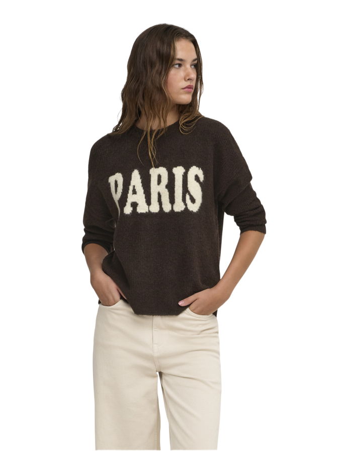 Only Pullover Jerico mit Schriftzug bei Robert Ley