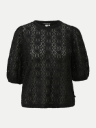 Q/S designed by Kurzarmshirt mit Lochmuster 9999-GREY/BLACK bei Robert Ley
