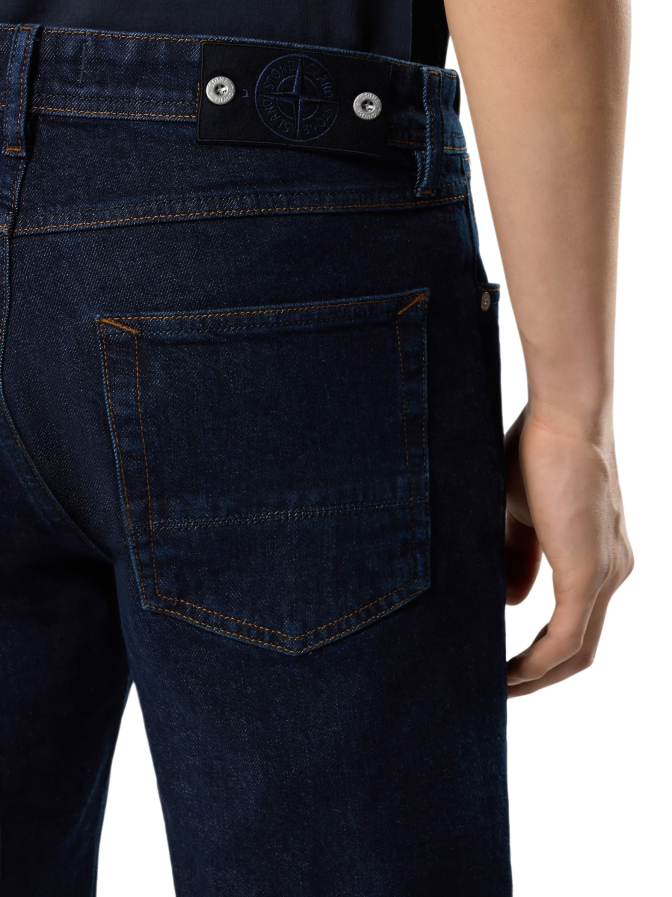 Stone Island Slim-Fit Jeans mit kleiner Sternstickerei bei Robert Ley