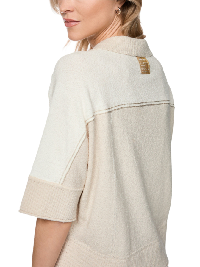 Marc Cain Zweifarbiger V-Pullover bei Robert Ley