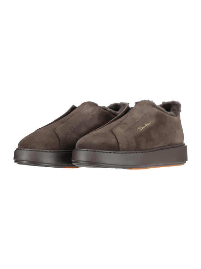 Santoni Slip-On-Sneaker aus Wildleder bei Robert Ley