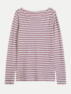 Marc O'Polo Langarmshirt mit Streifenmuster 8380-Light Pink_Multi_06 bei Robert Ley