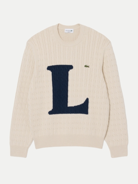 Lacoste Strickpullover mit Zopfmuster bei Robert Ley