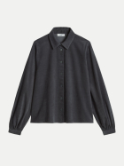 Marc O'Polo DENIM Bluse aus Feincord 0361-Light Graphite bei Robert Ley