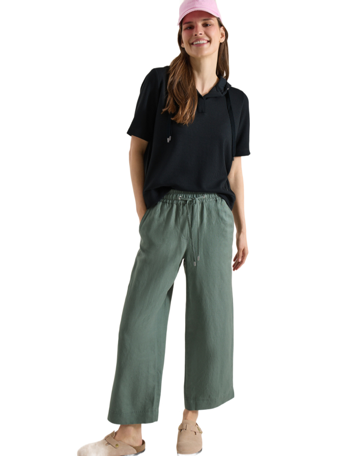 Cecil Kurzarm Sweatshirt mit Kapuze bei Robert Ley