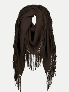 Monari Schal mit Fransen 567-black coffee bei Robert Ley