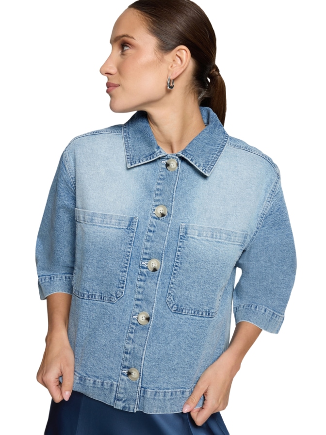 Zero Jeansjacke mit 3/4 Arm bei Robert Ley