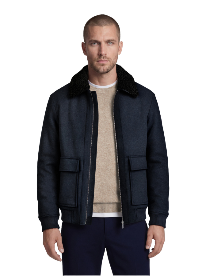 Calamar Fliegerjacke mit abnehmbarem Kragen bei Robert Ley