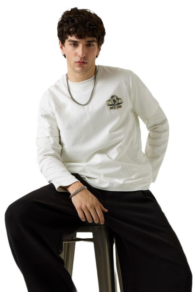 Guess T-Shirt mit Logo-Print bei Robert Ley