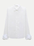 Dorothee Schumacher Bluse mit Ballon-Cuffs 100-pure white bei Robert Ley
