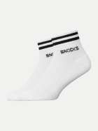 Snocks Retro Sneaker Sock - Unisex 168-White bei Robert Ley