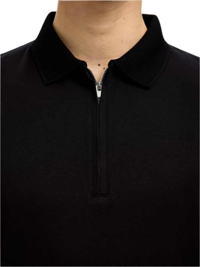 SELECTED HOMME Polohemd mit Reißverschluss bei Robert Ley