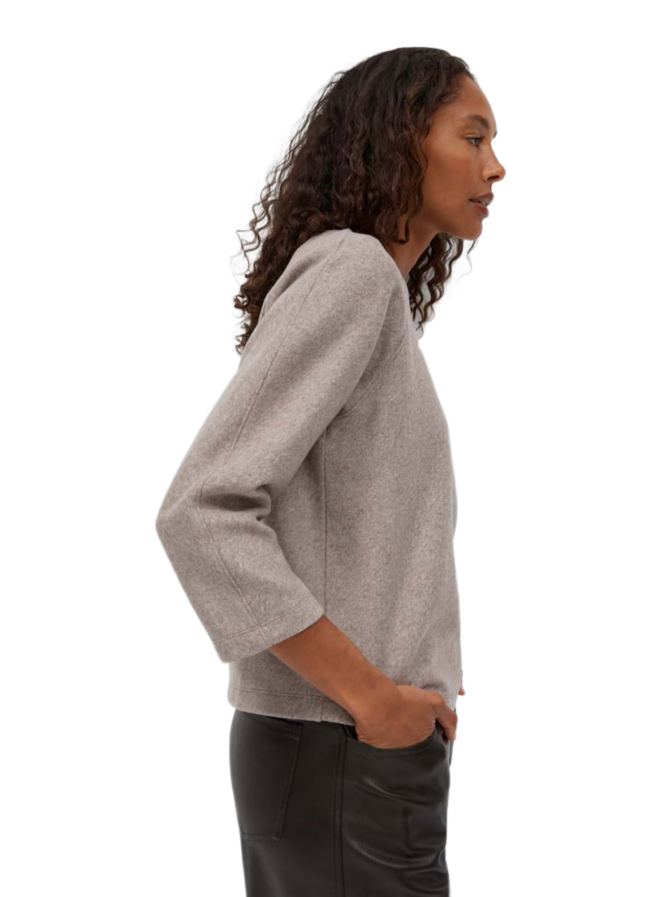 Opus Sweatshirt Gusera mit feiner Mélange Optik bei Robert Ley